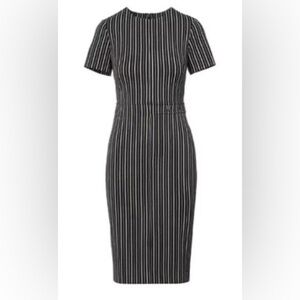 Banana Republic Black and White Midi Dress